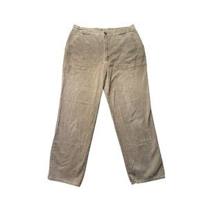 Jordache Mens 38x32 Straight Chino Pants Green Fuller Fit Vintage EUC